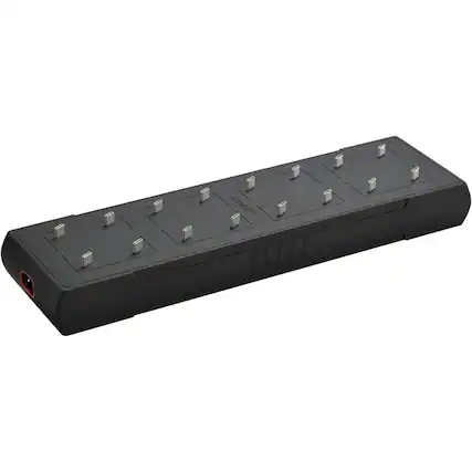 Front. Coast - COAST® ZXCS16 16-Prong USB-C Port Charger for Coast Zithion-X AA & AAA Rechargeable batteries, Wall-Mountable - Black.