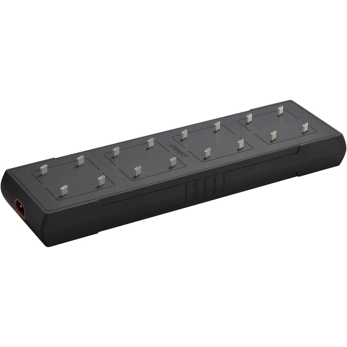 Front. Coast - COAST® ZXCS16 16-Prong USB-C Port Charger for Coast Zithion-X AA & AAA Rechargeable batteries, Wall-Mountable - Black.