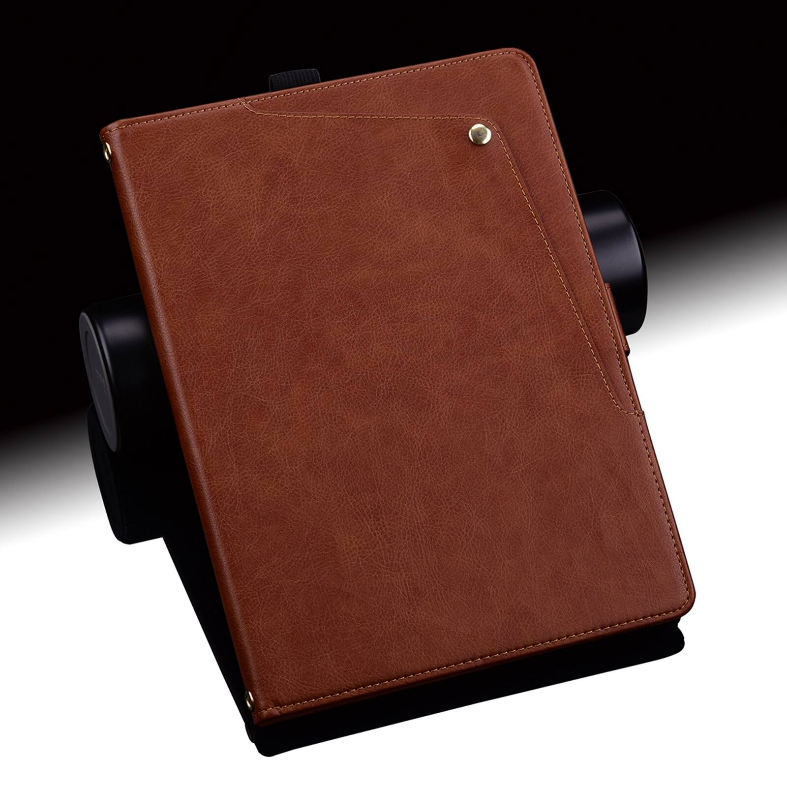 Alt View 3. Dteck - Case For Samsung Galaxy Tab S11 2025 11-inch Business Premium Leather Folio Adjustable Stand Card Slots Cover - Brown.