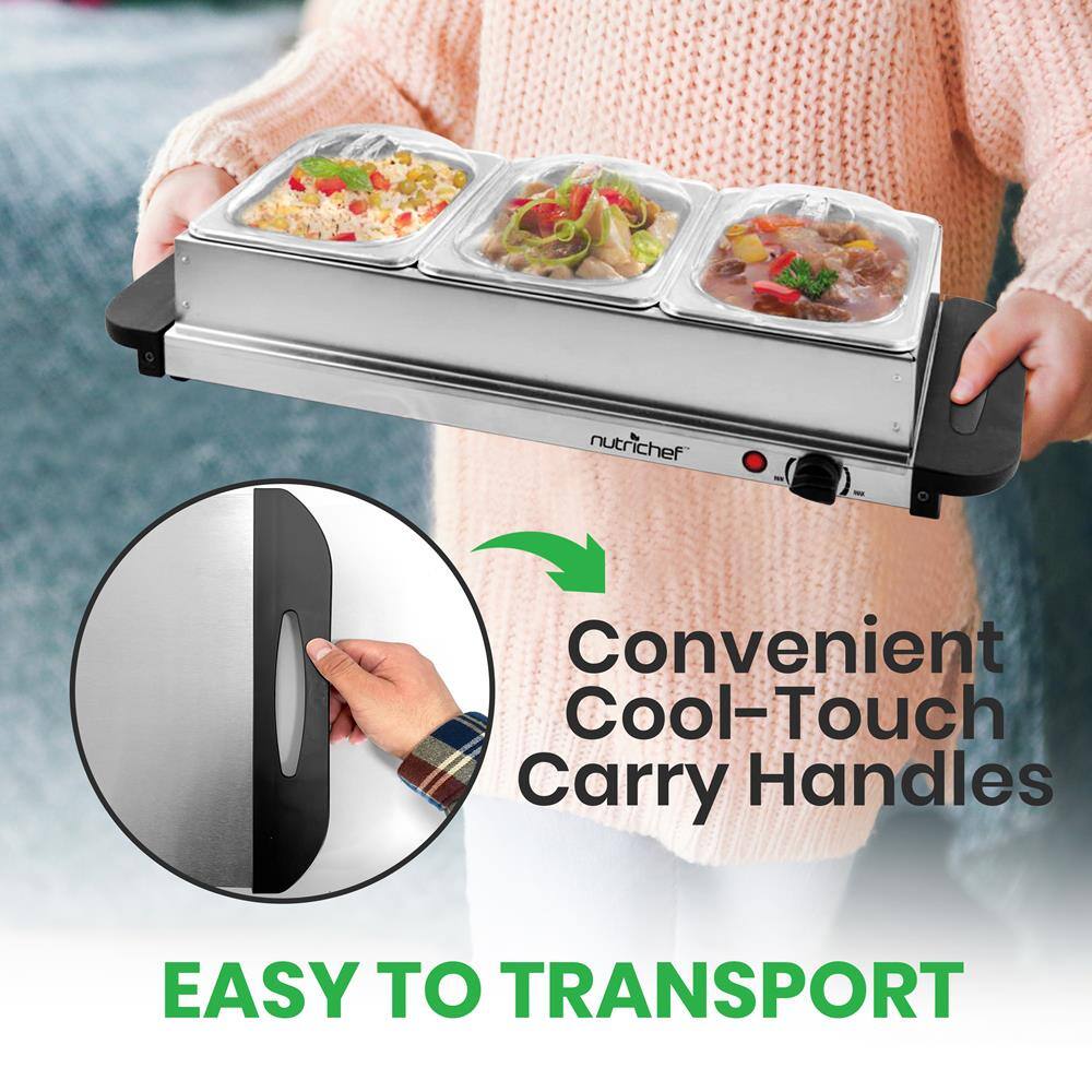 nutrichef  
Convenient Cool-Touch Carry Handles  
EASY TO TRANSPORT