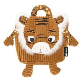 TriAction Toys - Les Deglingos Corduroy Backpack Plush | Speculos the Tiger - Brown