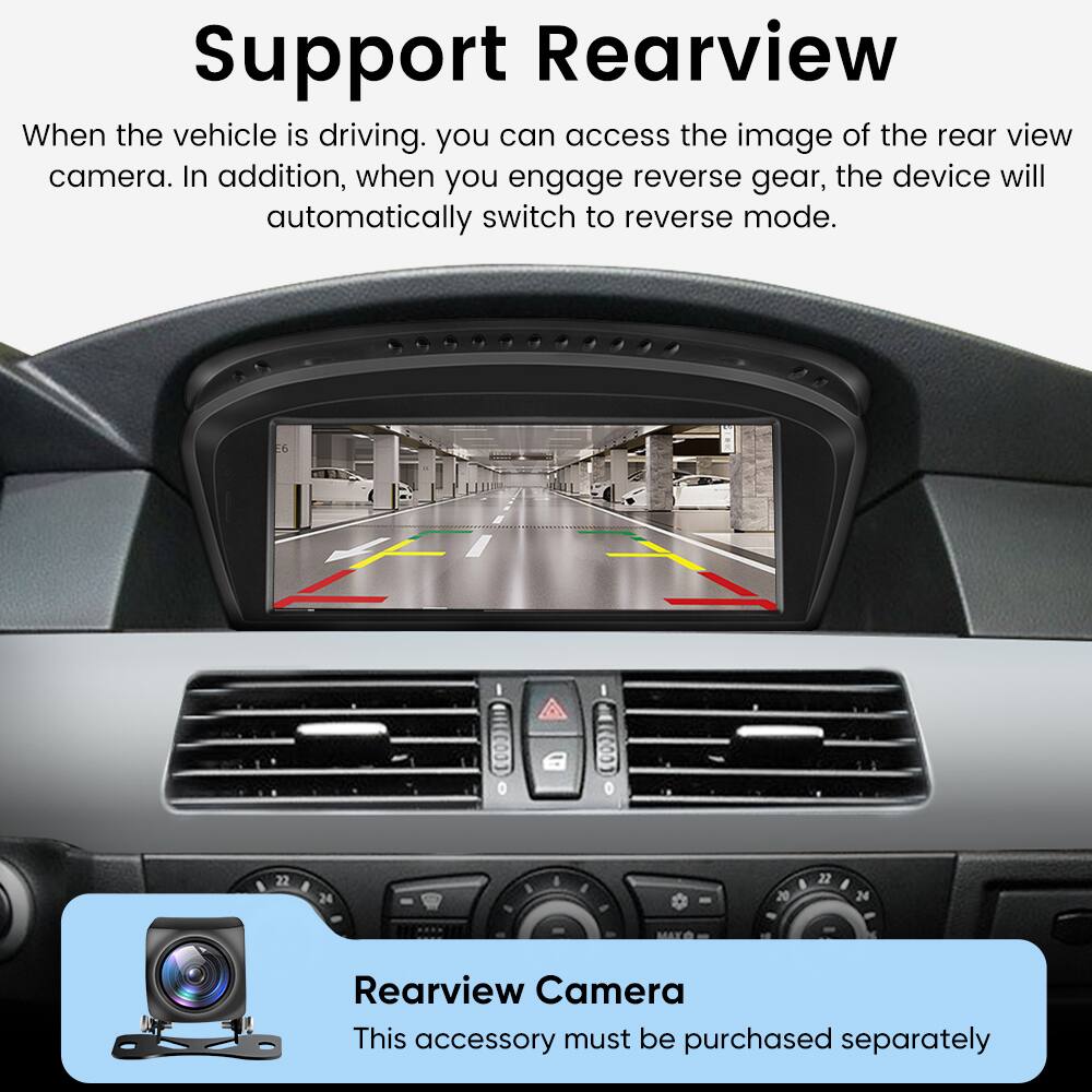 Support Rearview

When the vehicle is driving, you can access the image of the rear view camera. In addition, when you engage reverse gear, the device will automatically switch to reverse mode.

22 24 20 22 - 24 MATO Rearview Camera

This accessory must be purchased separately