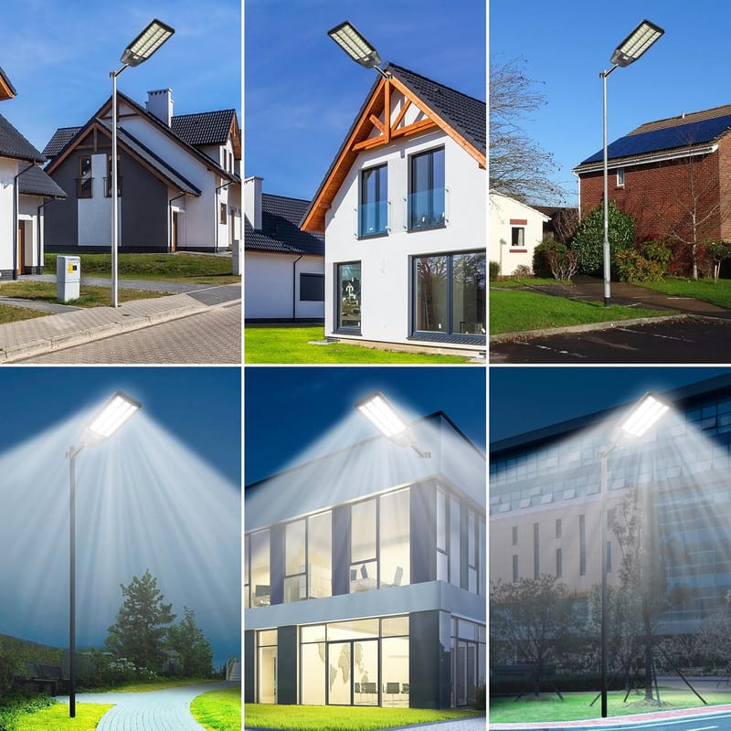 Adewalk 9000W Solar Street Lights Outdoor Waterproof, Commercial