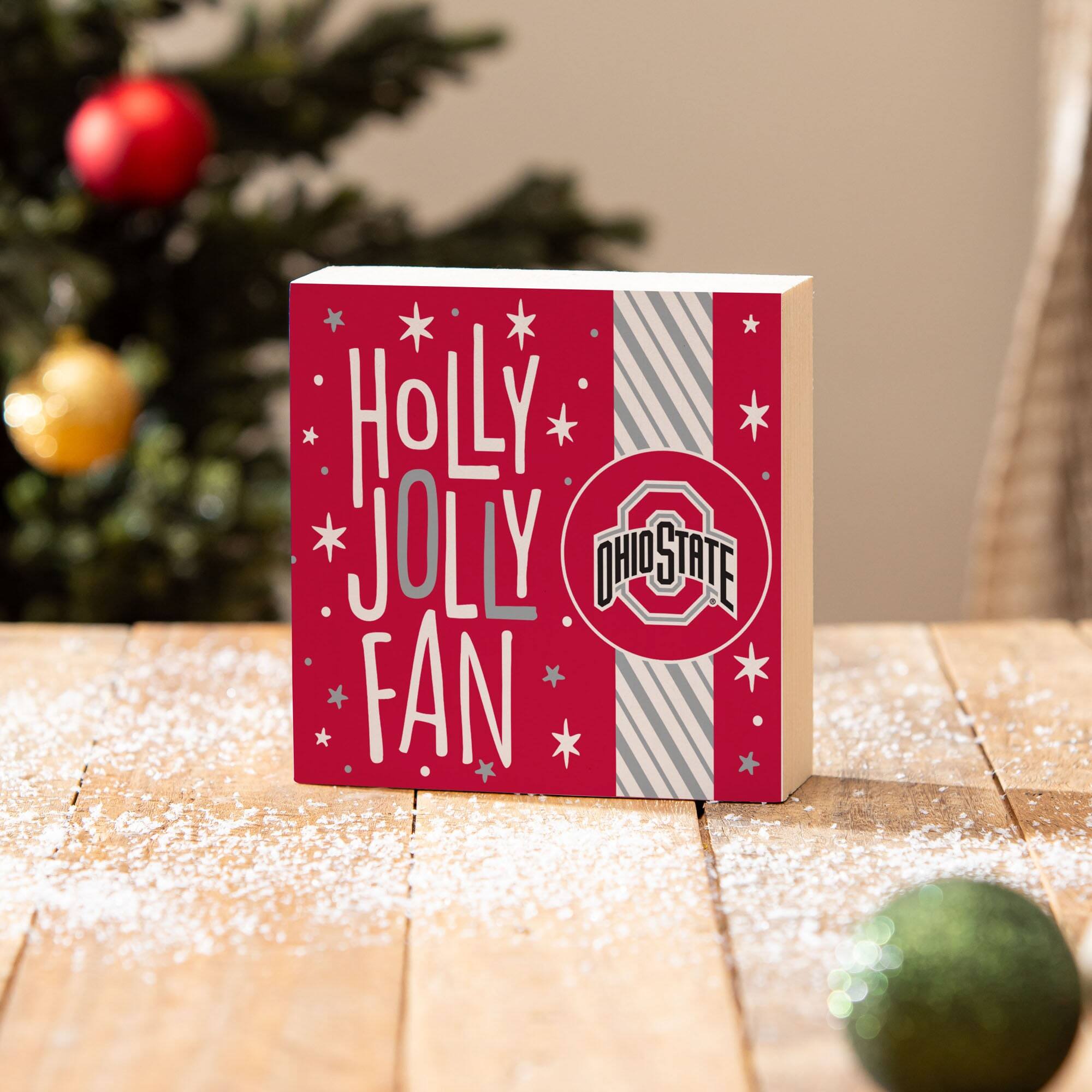 HOLLY JOLLY FAN  
OHIO STATE