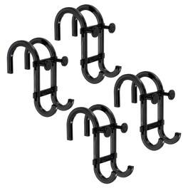 Shower Door Hook, 4pcs S Hooks Hanging Multi-Purpose No-Drilling Razors Hanger for Bathroom/Kitchen Clothes Towel Org