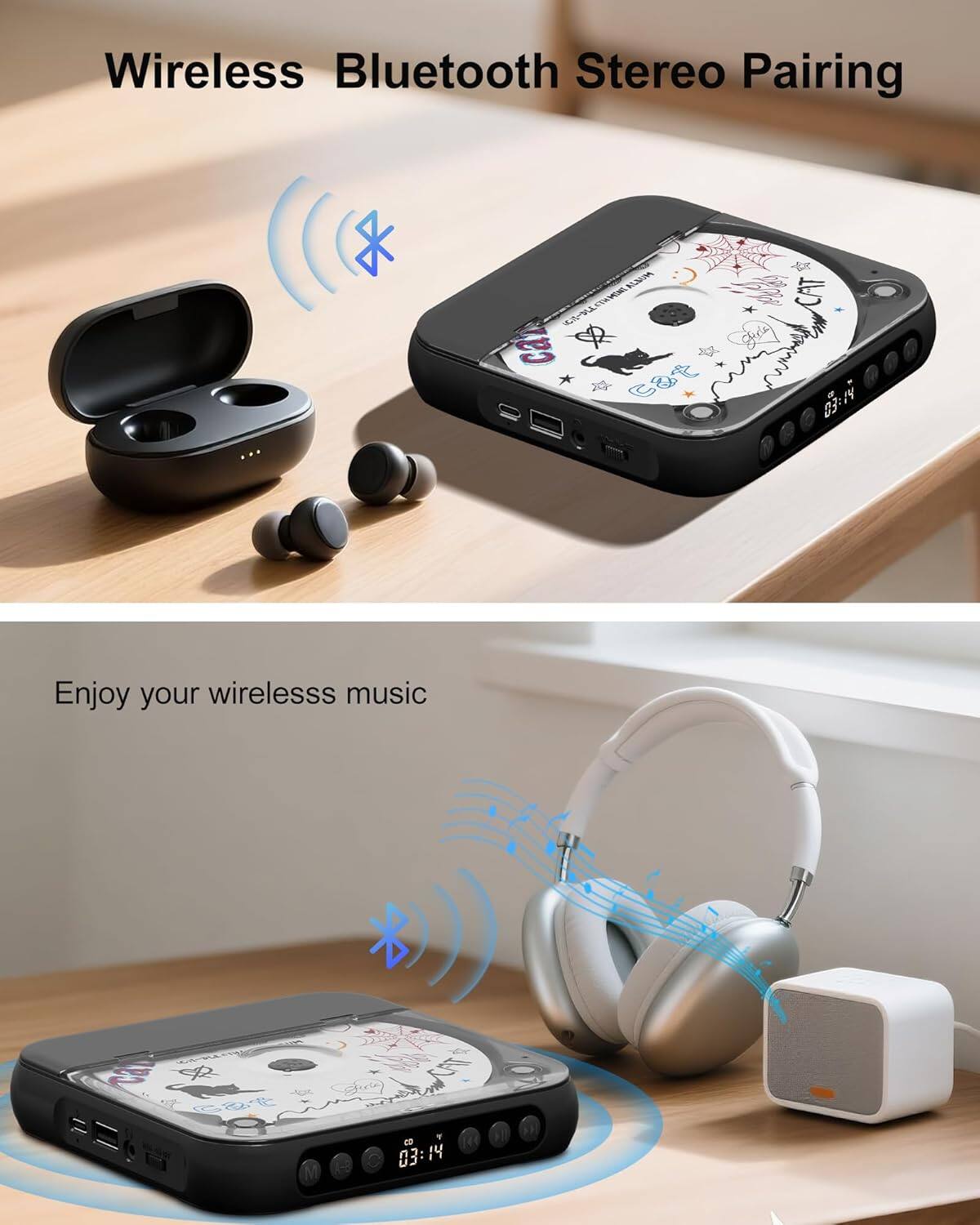 Wireless Bluetooth Stereo Pairing

Enjoy your wireless music