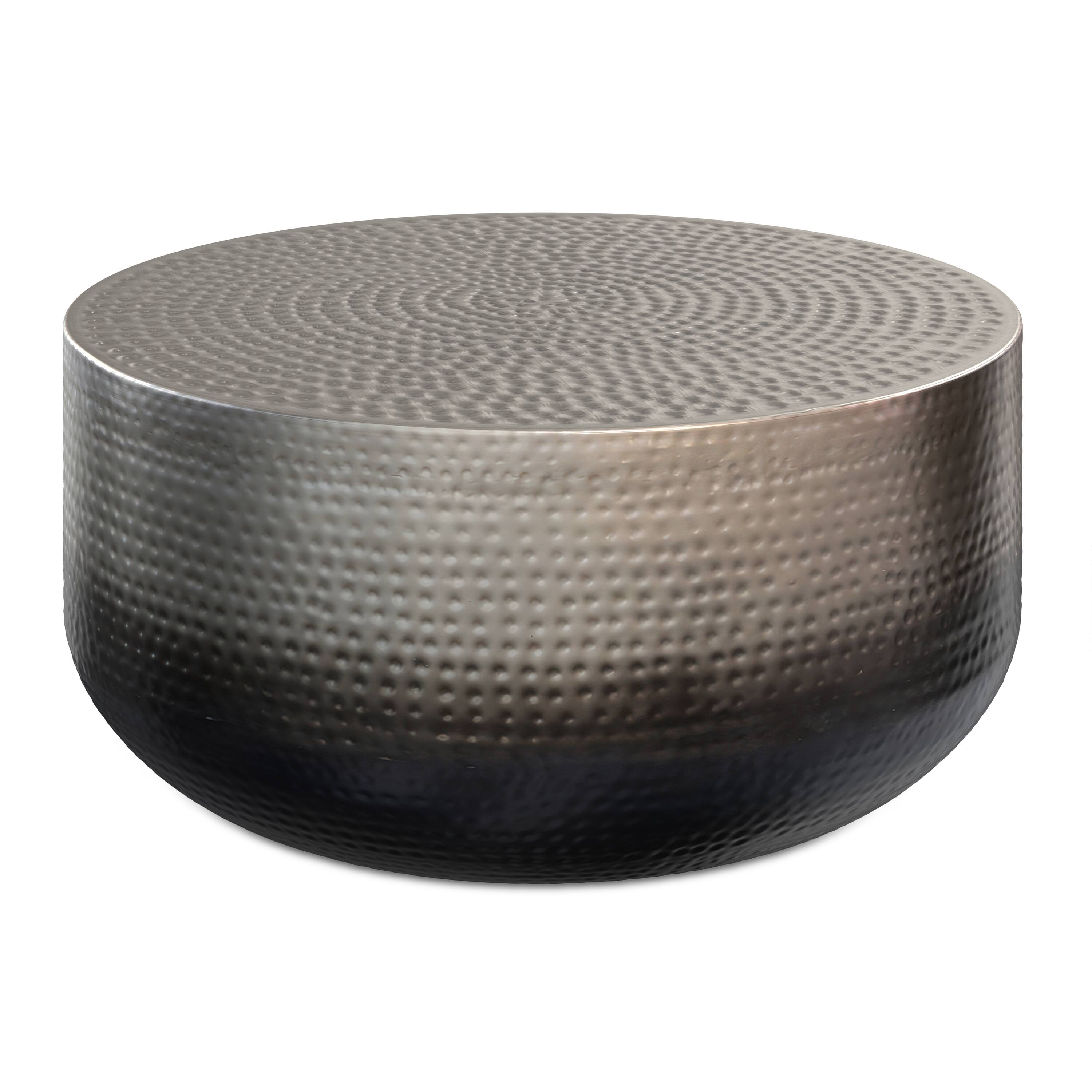 Alt View 2. Simpli Home - Nova Metal Coffee Table - Silver Ombre.