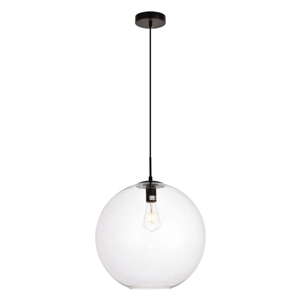 Living District - Placido Collection Pendant D15.7 H16.5 Lt:1 Finish - Black And Clear price history on PriceWatchPro