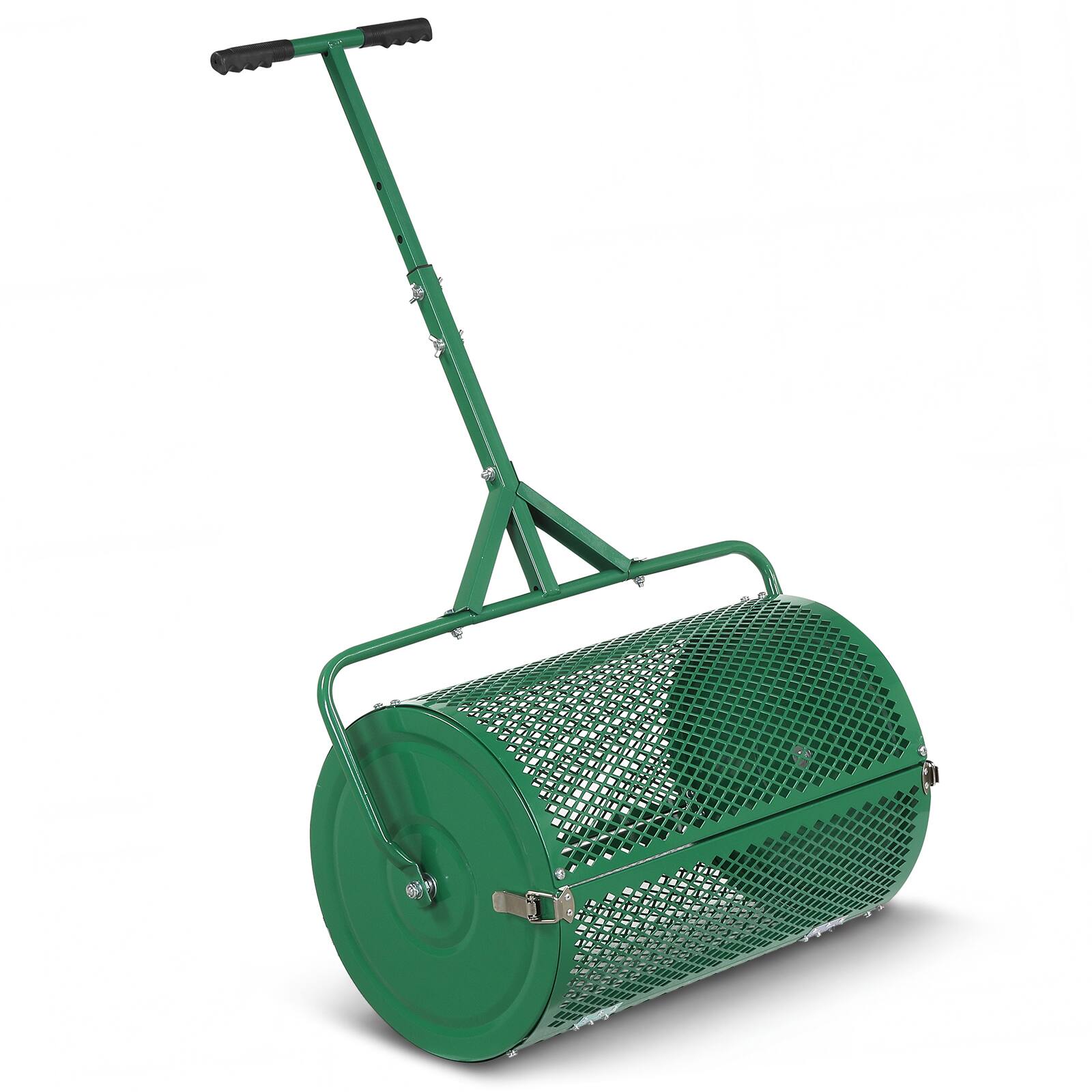 Alt View 9. Gymax - Gymax 24'' Compost Spreader w/ Height-Adjustable T-Shaped Handle for Lawn Garden Green - Green.