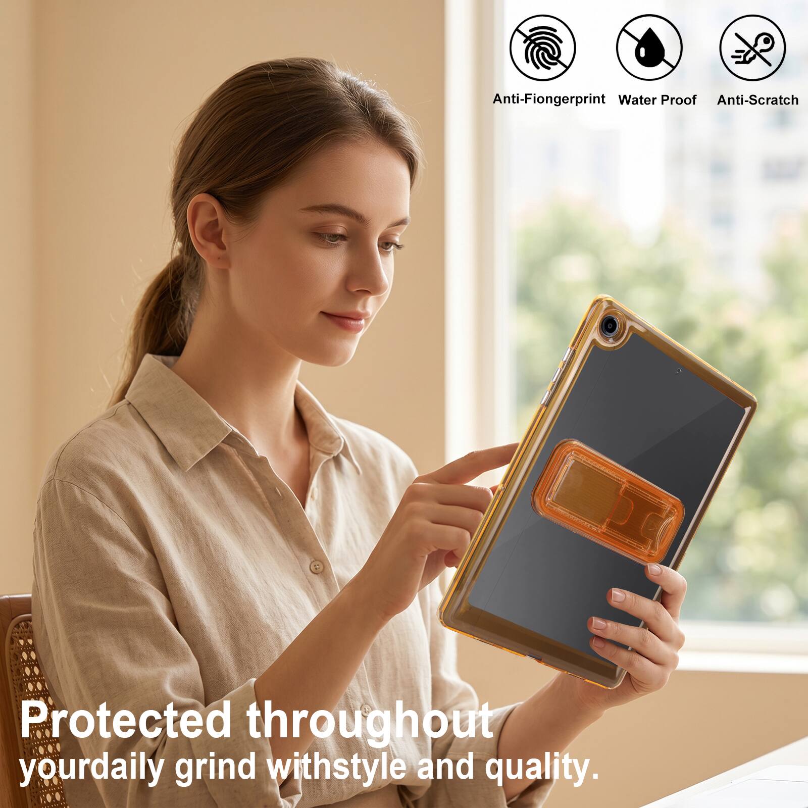 Anti-Fingerprint Water Proof Anti-Scratch Protected throughout your daily grind with style and quality.