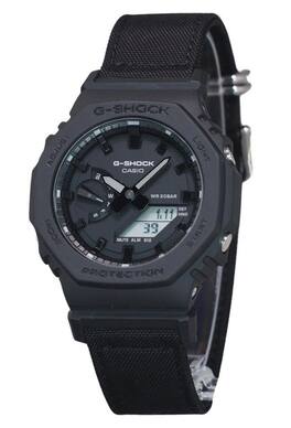 Casio - G-Shock Analog Digital Eco Cloth Strap Dial Quartz GA-2100BCE-1A 200M Men's Watch - Black