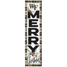 Jardine - Wake Forest Demon Deacons 12'' x 48'' Outdoor Christmas Leaner - White