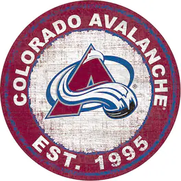 Fan Creations - Colorado Avalanche 24'' Round Heritage Logo Sign - Multicolor