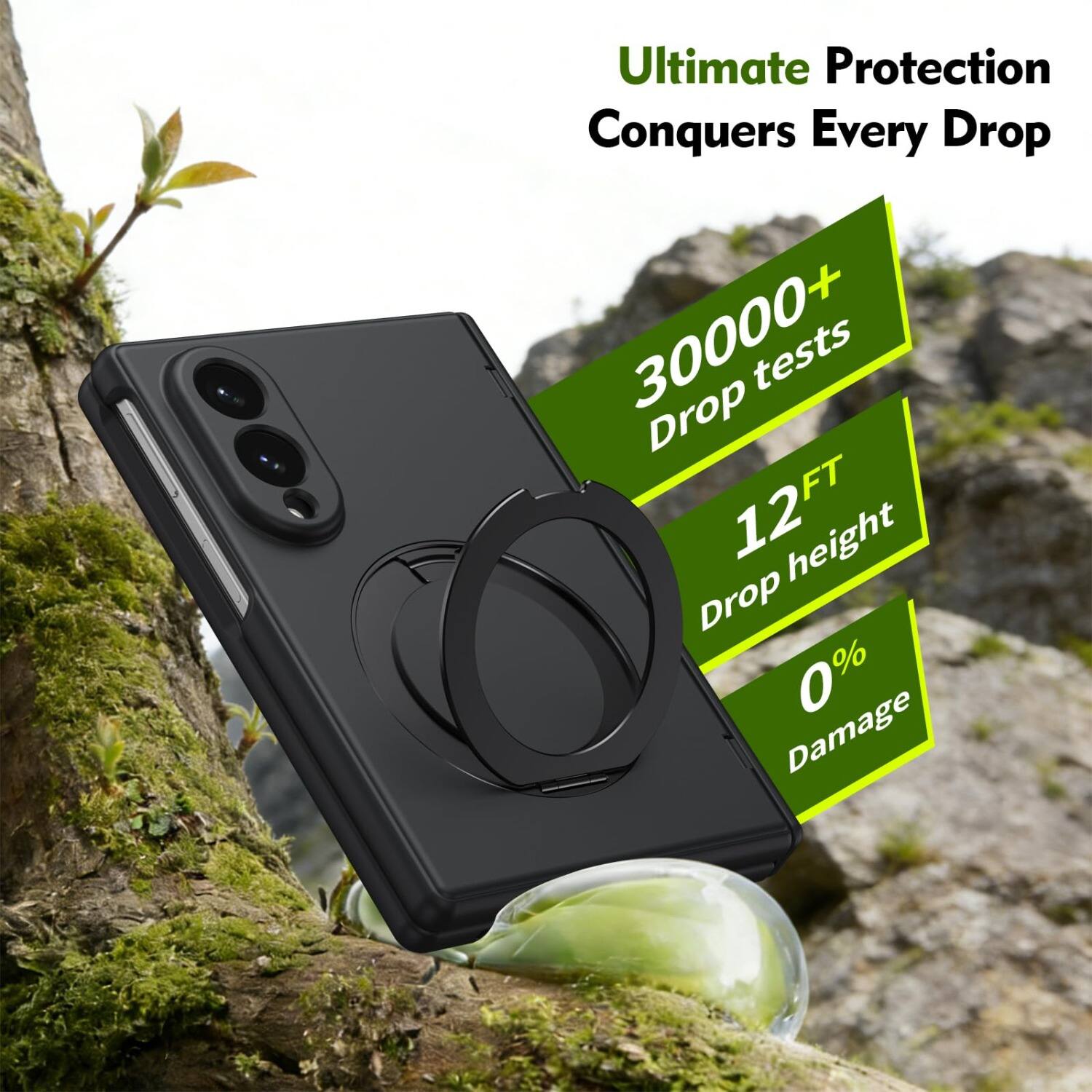 Ultimate Protection Conquers Every Drop

30000+ Drop tests

12FT Drop height

0% Damage