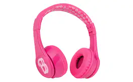 eKids - Barbie Bluetooth Headphones for Kids, Wireless Headphones for School, Home, or Travel - Pink