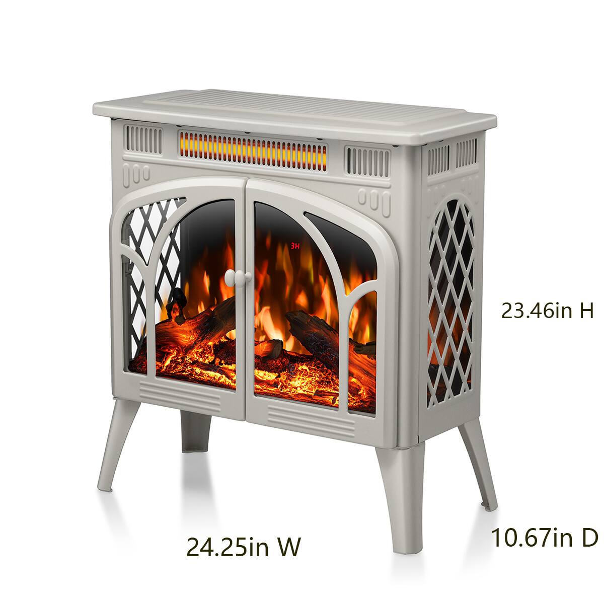 23.46in H  
24.25in W  
10.67in D