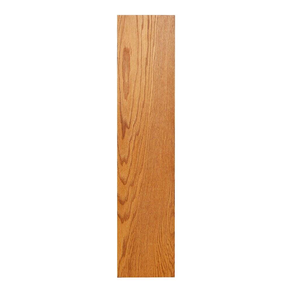 Back. Concepts in Wood - Single Wide Bookcase 4 Shelves Dry Oak Finish - Brown.