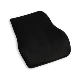 Mind Reader - Lumbar Support Cushion for Office Chair and Car Seat, Memory Foam, Back Pain Relief, 14.5"L x 5"W x 18.5"H - Black