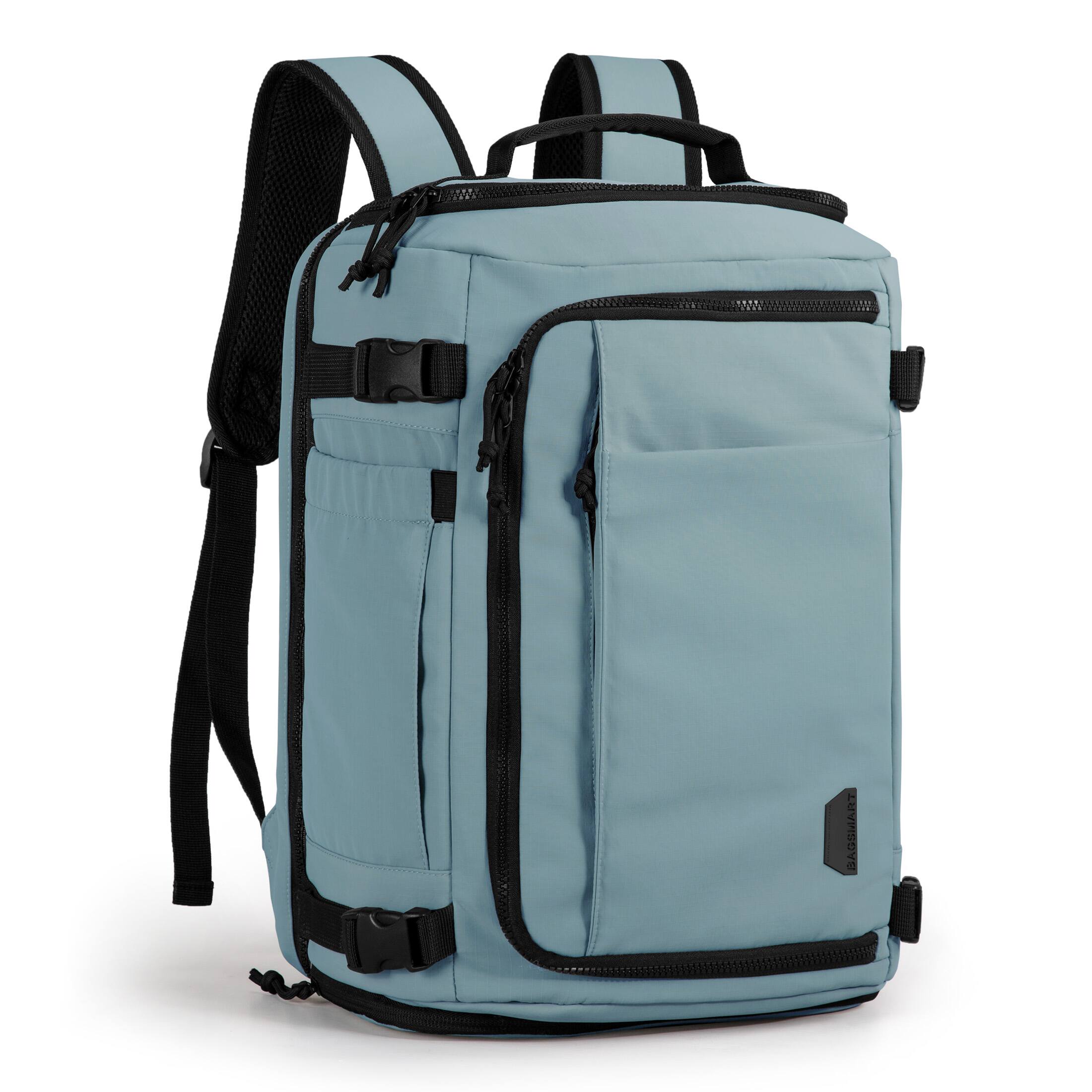 Angle. Bagsmart - Blast 28L Travel Backpack fit 17 Inch Laptop Backpack with USB Port for Airplane Travel - Arona.