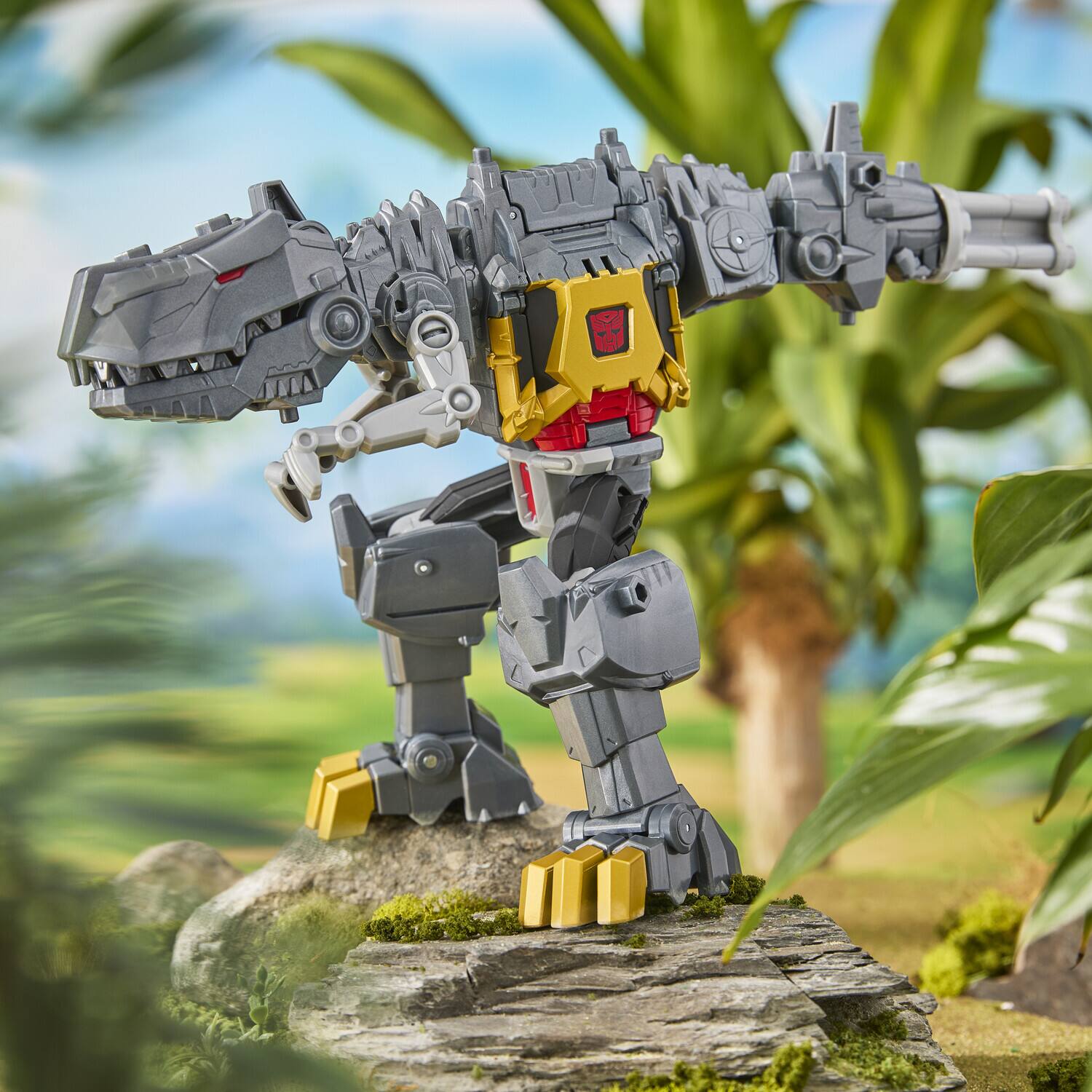 Alt View 4. Hasbro - Transformers - Cyberworld - Grimlock Chomp & Battle Action Figure   - COLLECTIBLES - Multicolor.
