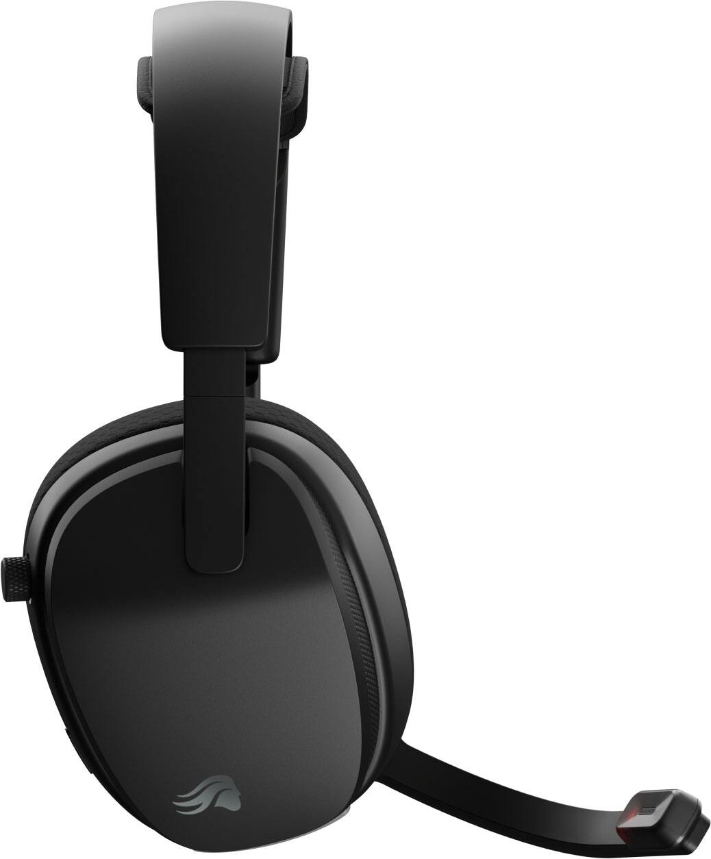 Alt View 18. Glorious - GHS Wireless InfinitePlay 2.4/Bluetooth Over-Ear Wireless Gaming Headset + Base Station for PC, PS5, PS4 and Switch - Black.