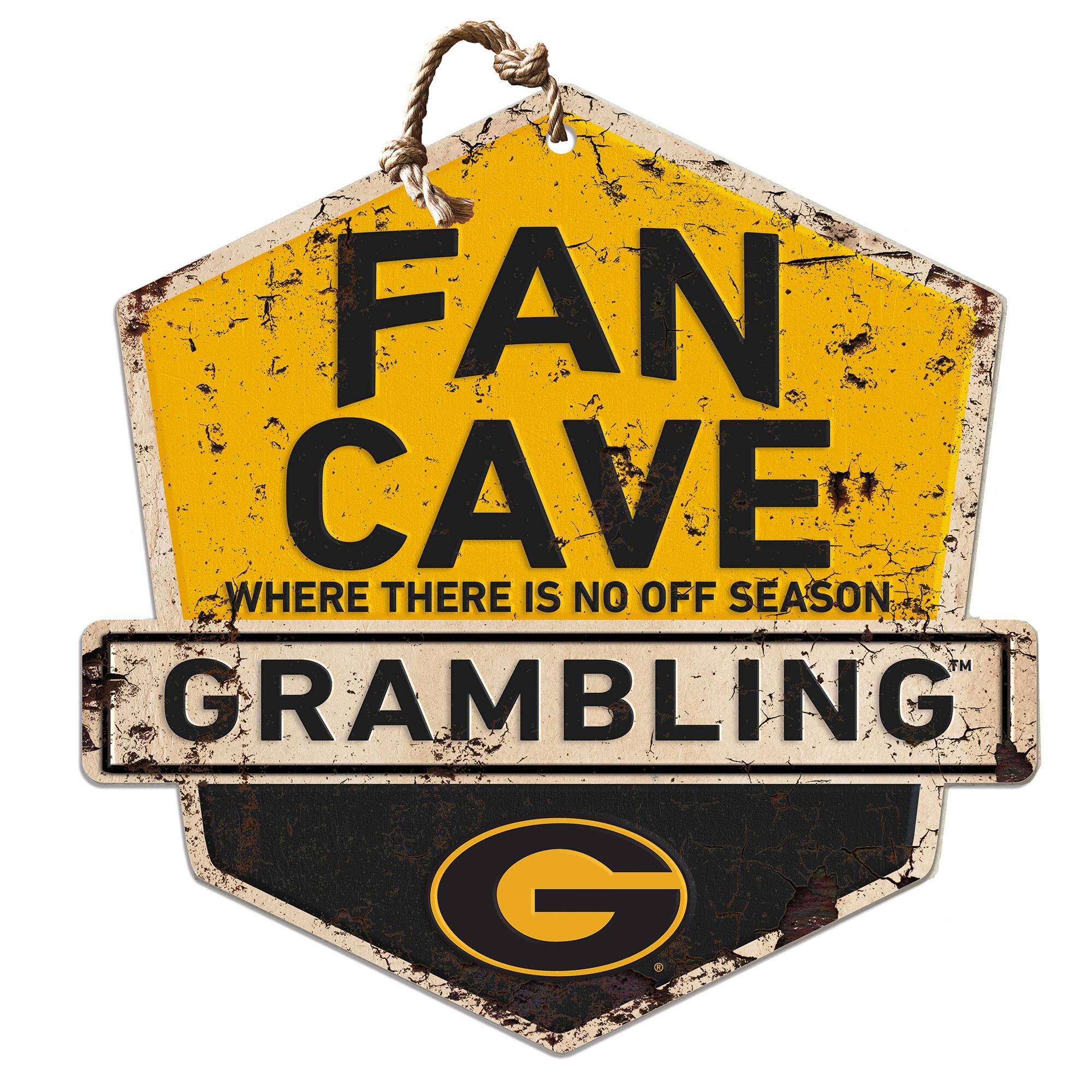 Grambling Tigers Fan Cave Badge Sign