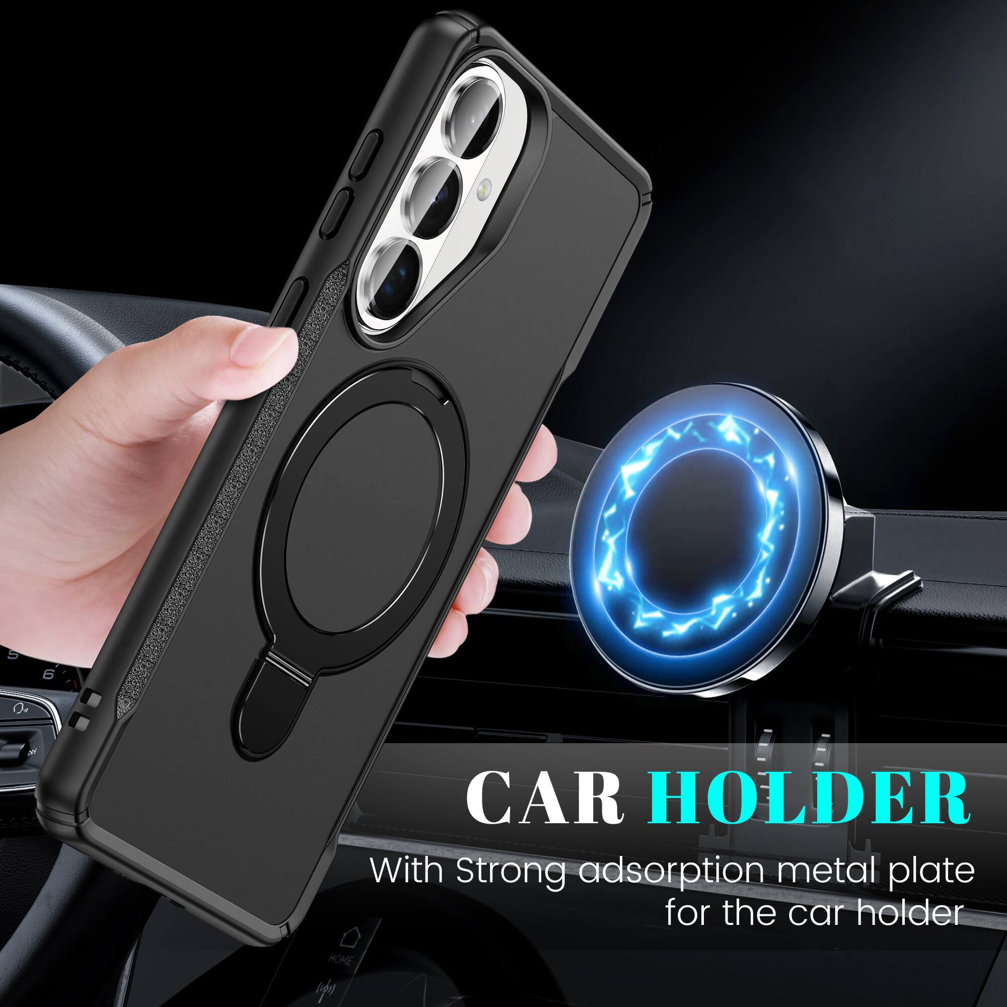 CAR HOLDER  
With Strong adsorption metal plate for the car holder