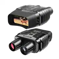Rexing - B1 10 x 25 Digital Night Vision Binoculars, Infrared (IR) Digital Camera - Black - Front_Zoom