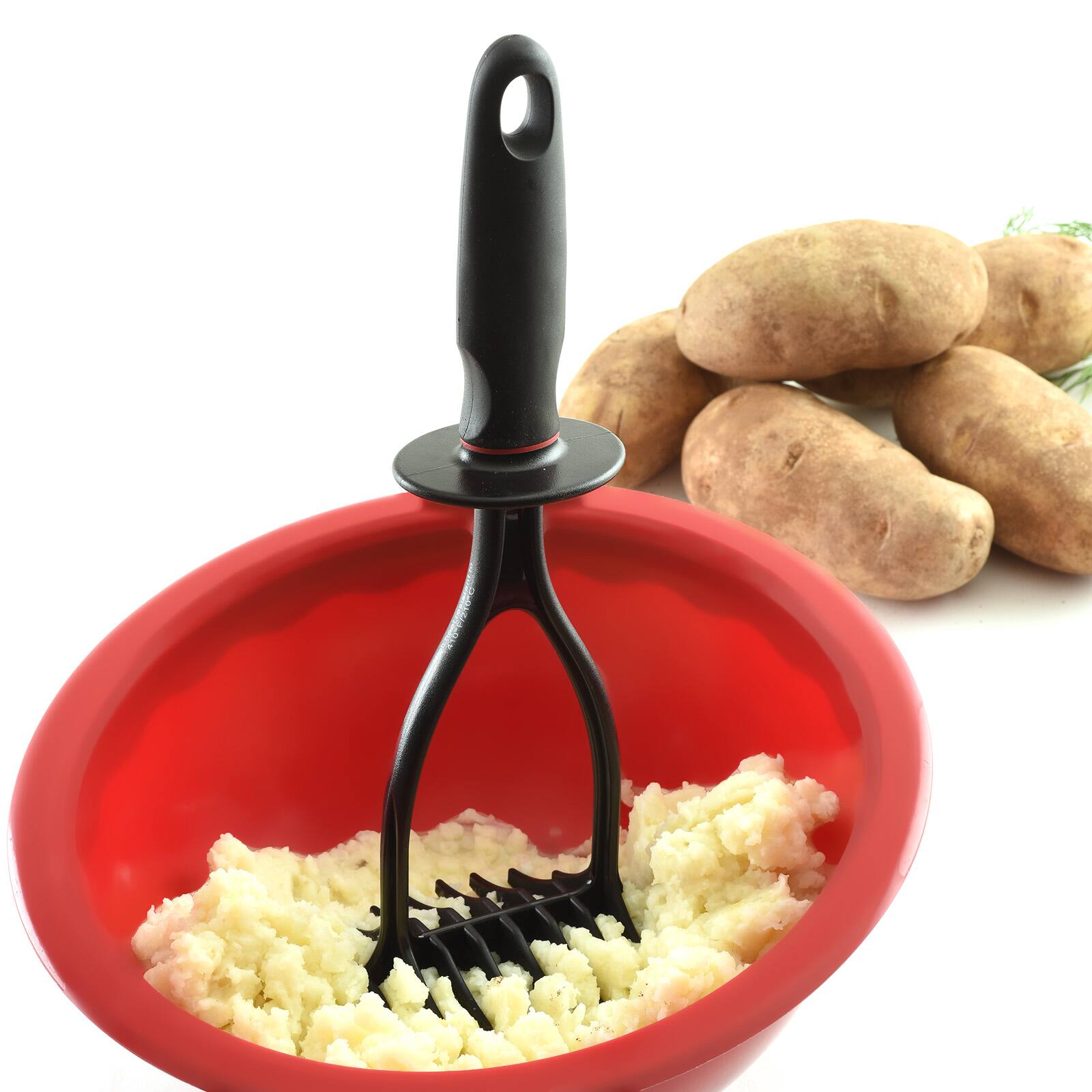Alt View 3. Norpro - Heat Resistant Black Nylon Potato Masher, 11-Inch - Black.