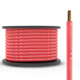 DS18 Audio - 4-Gauge Power Wire, 100 ft Spool - Red