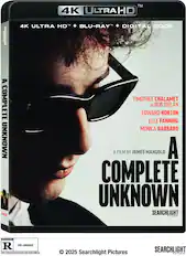 Front. A Complete Unknown - 4K Blu-Ray.