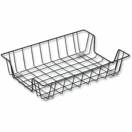 Universal - Wire Metal Letter Tray 1 Section Letter Size Files 10" x 14.13" x 3" - Black