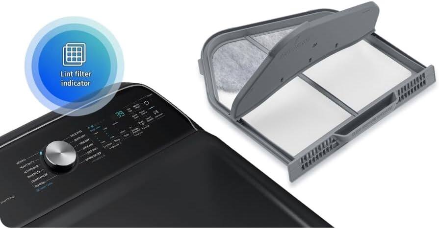 Lint filter indicator