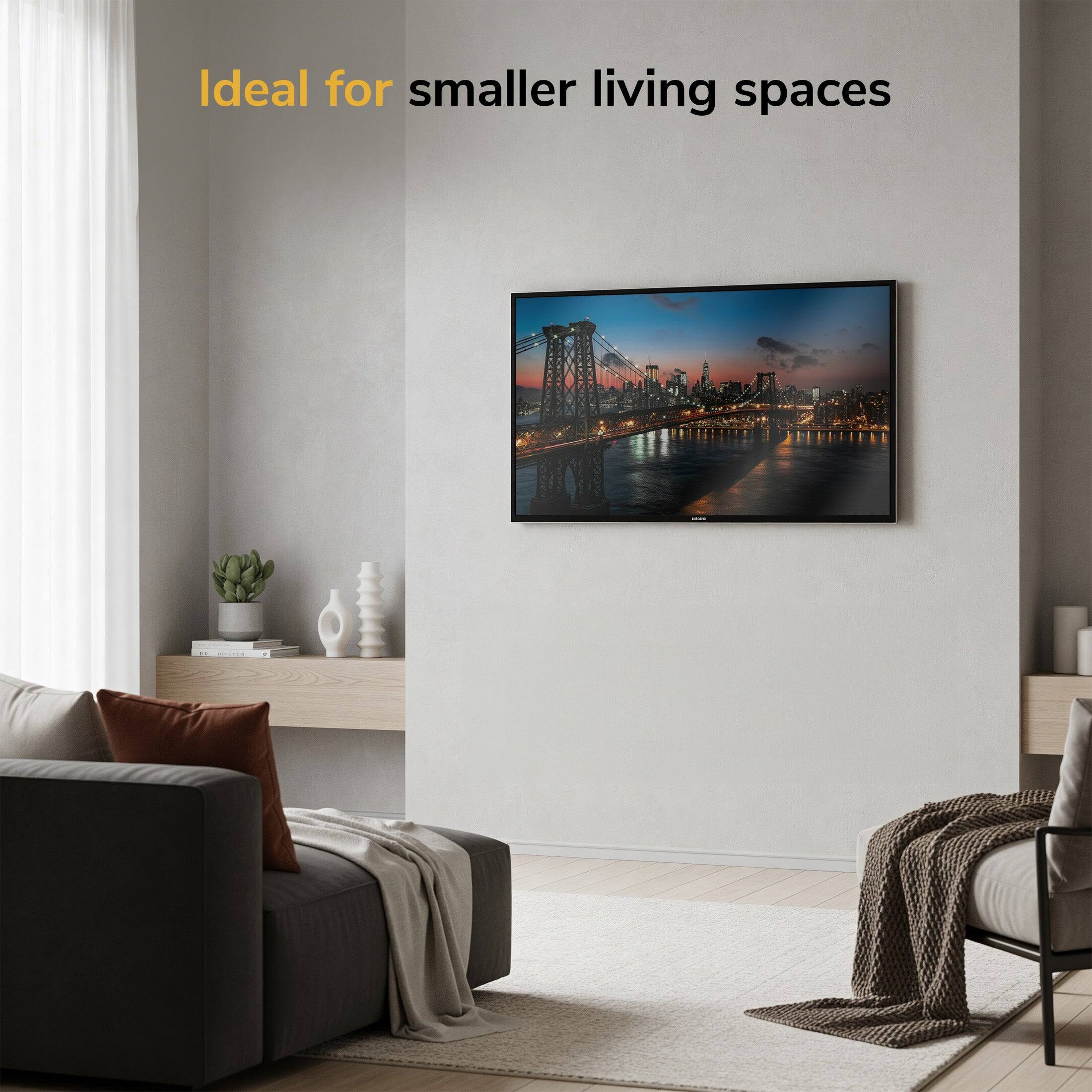 Ideal for smaller living spaces