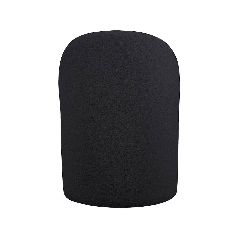 Alt View 1. Meridian Furniture - Hautely Black Boucle Fabric Accent Chair - Black.