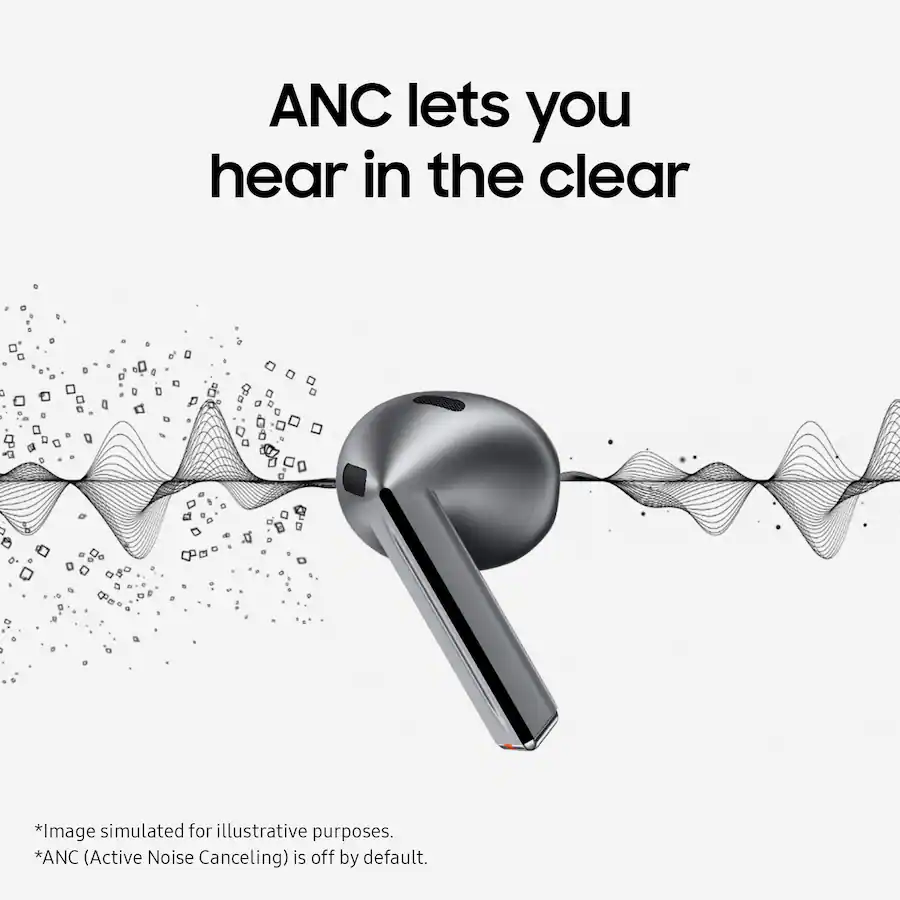 Samsung Galaxy Buds3 Wireless Earbud Headphones Silver SM