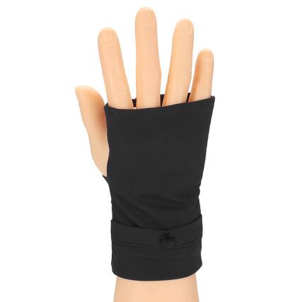 Front. Unique Bargains - Sports Wristband Phone Sleeve for Running Right Forearm Armband Cell Phone Holder Up to 7.5" for Outdoor Cards Keys - Black.