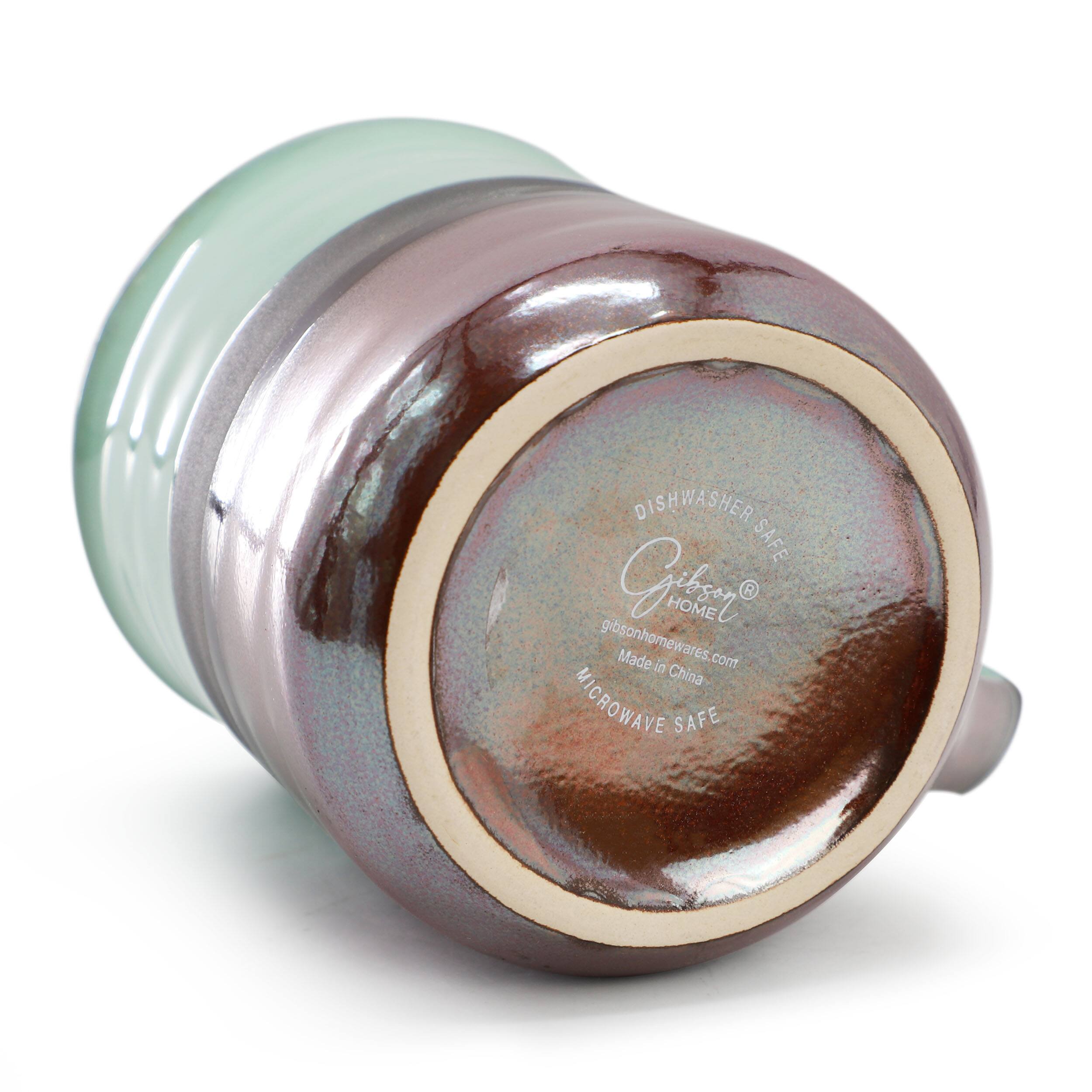 The text on the image reads: "Dishwasher Safe Made in China Microwave Safe Gibson Homewares."