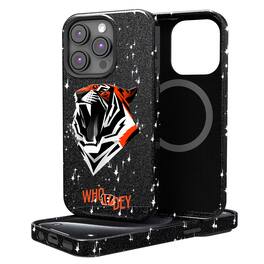 Keyscaper - NFL - Cincinnati Bengals 2024 Illustrated Limited Edition Bling iPhone Case - 14 - Black