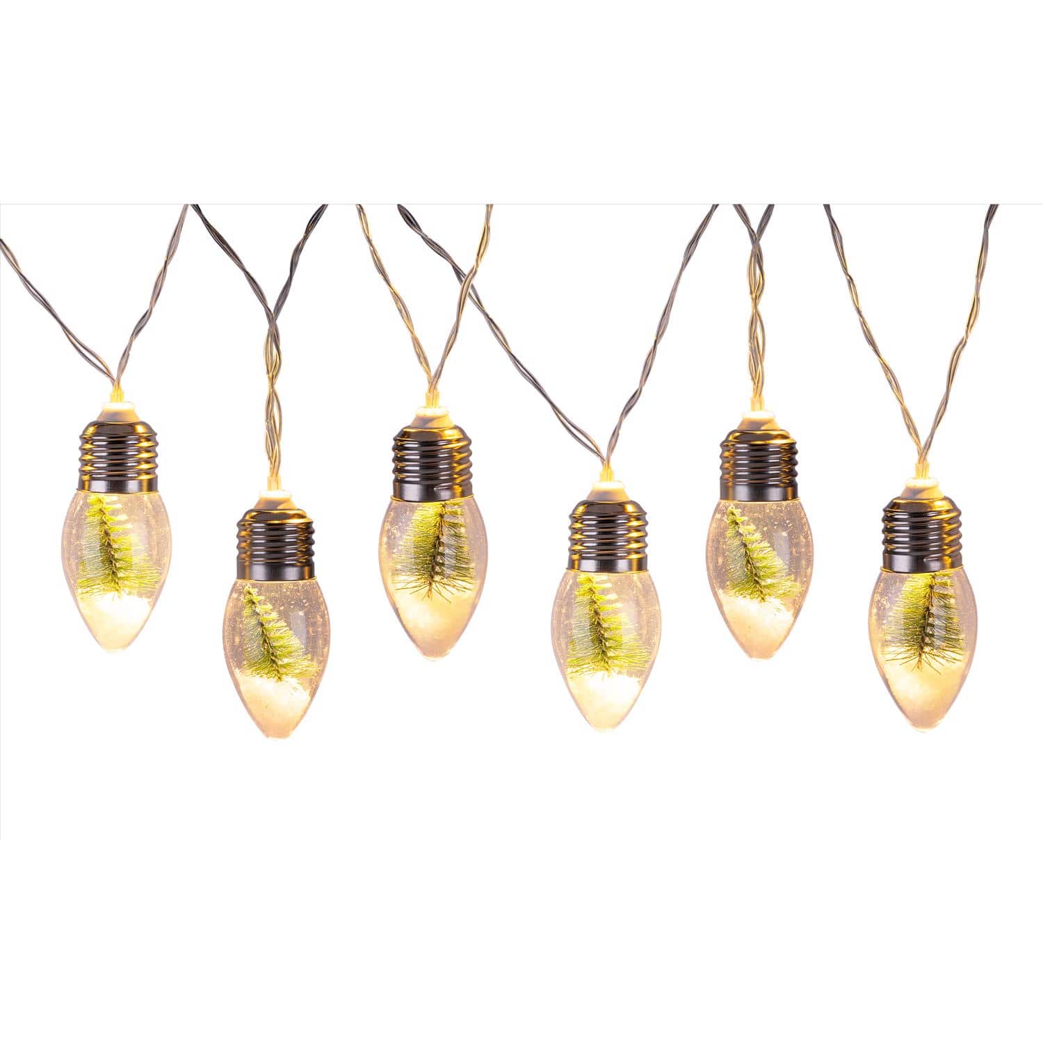Celebrations - LED Micro/5mm Warm White 10 ct String Christmas Lights 17.72 ft.