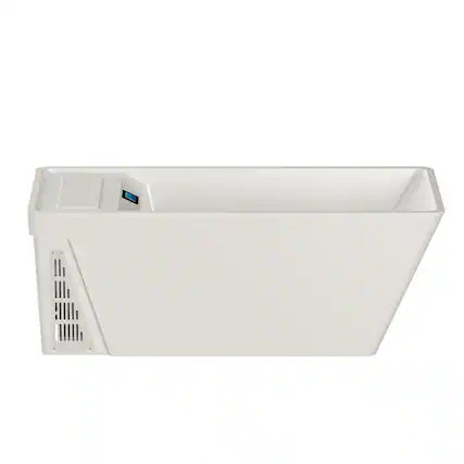 Front. Empava - All-in-one 78 in. x 31 in. Cold Plunge Bathtub Ice Bath W/ Right Drain - Ozone Sterilization - Chiller - Heater in White - White.