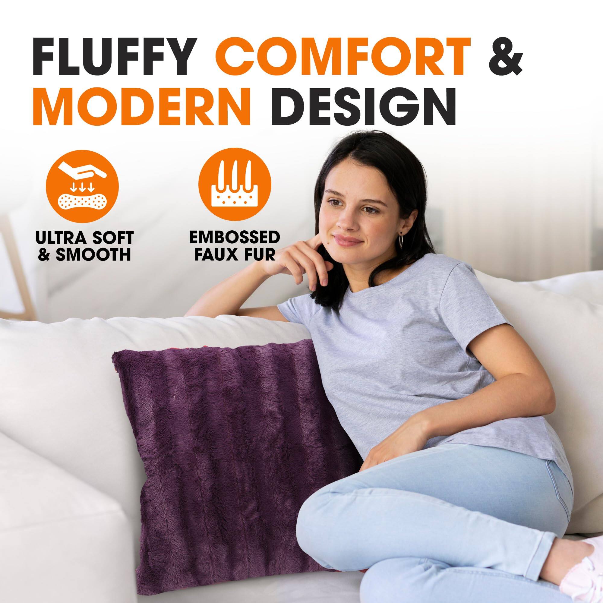 FLUFFY COMFORT & MODERN DESIGN

ULTRA SOFT & SMOOTH

EMBOSSED FAUX FUR