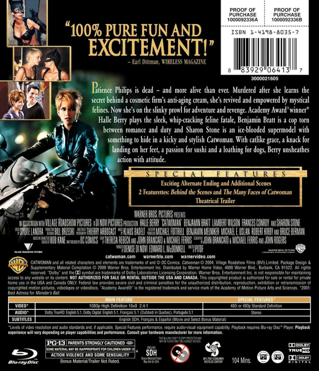 Back. Catwoman [Blu-ray].