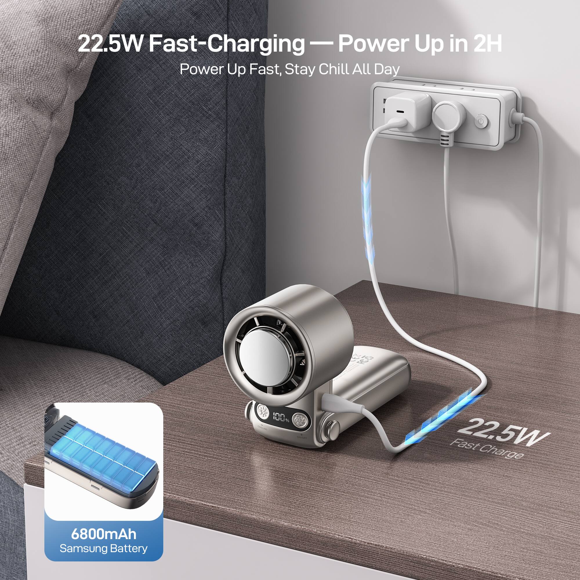 22.5W Fast-Charging - Power Up in 2H  
Power Up Fast, Stay Chill All Day  

24 Ion IUS Fast 22.5W Charge 6800mAh Samsung Battery