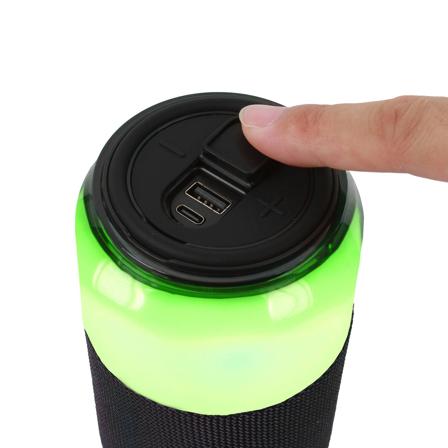 Angle. Supersonic - SodaBoom Portable Bluetooth Speaker, True Wireless, LED Light Show, SC-2335BT - Black.