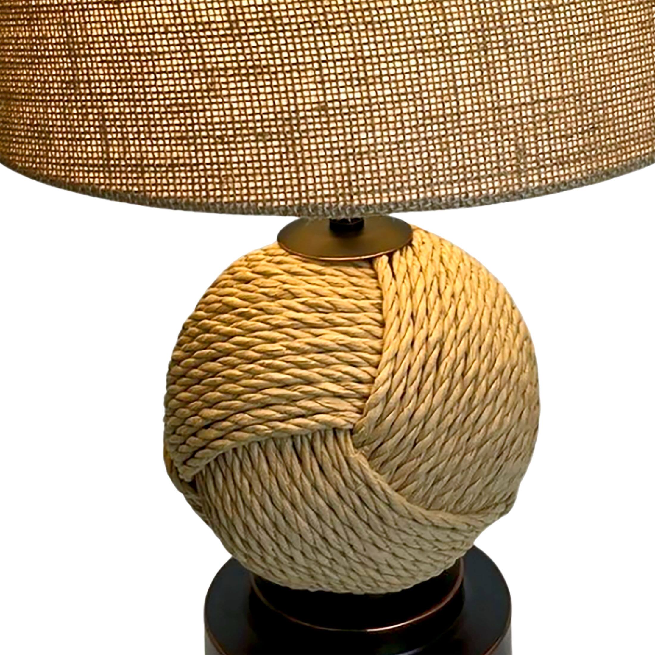 Alt View 9. Things2Die4 - Set of 2 Nautical Rope Table Lamps 22.5" Coastal Beach Decor Accent Lighting - Natural.
