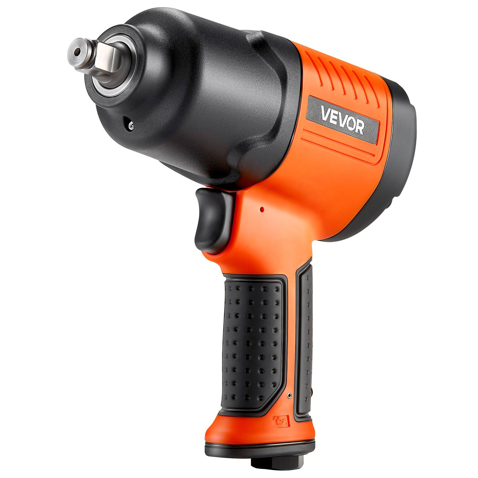 Alt View 5. VEVOR - Air Impact Wrench, 1/2" Drive Pneumatic Impact Wrench Up to 1100 ft-lbs Reverse Torque, 7500RPM 4-Speed Pneumatic Gun - Black,Orange.