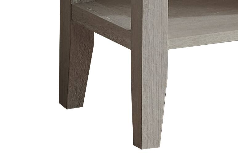 Alt View 2. Kings Brand Furniture - Kings Brand Leffler Console Table with Drawer and Storage Shelve, Off-White - White.