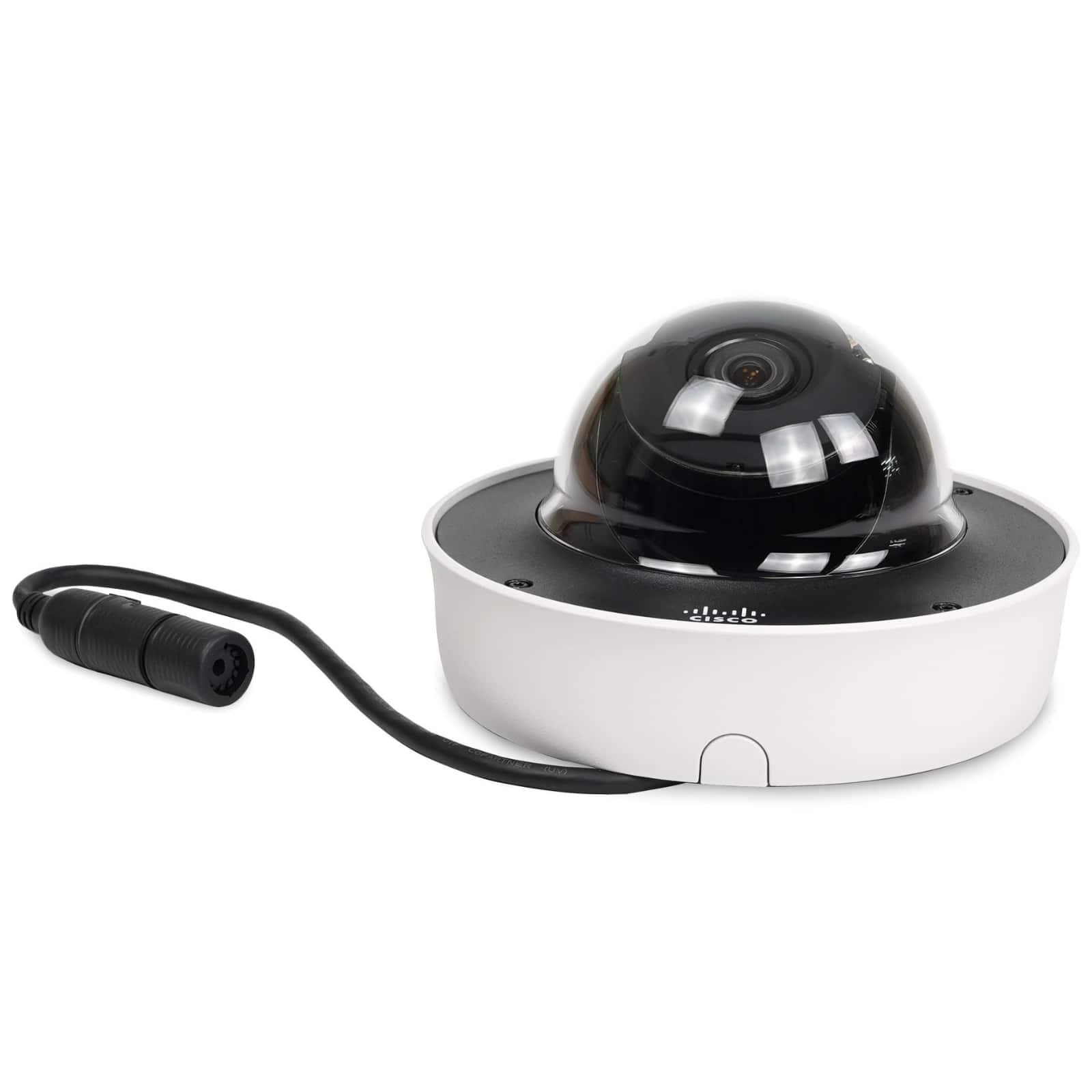 Cisco - MV72-HW Outdoor Varifocal Dome Security Camera, 1080p 256GB, Night Vision, IP67 IK10, Wi-Fi PoE+, Motion Detection - White