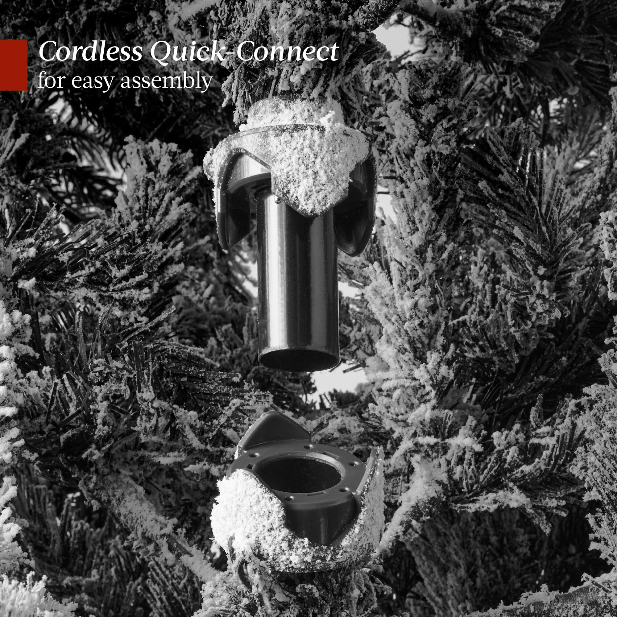 Cordless Quick-Connect for easy assembly